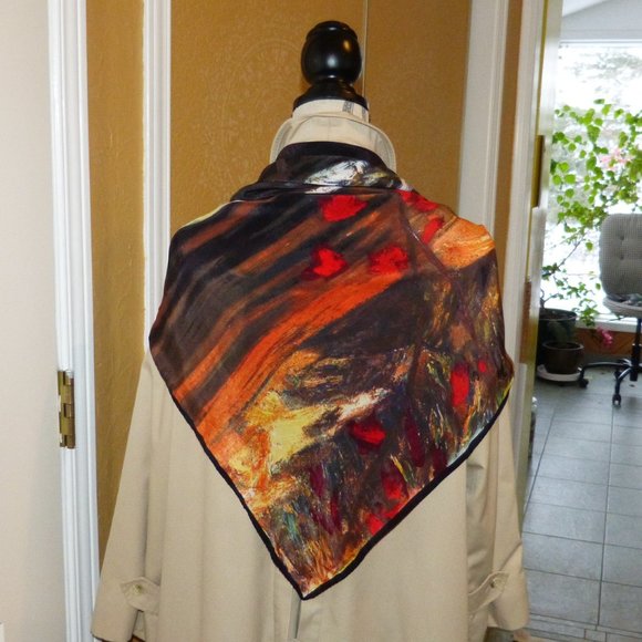 Huge Silk Scarf - A.Y. Jackson 's Red Maple National Gallery of Canada - Picture 9 of 10